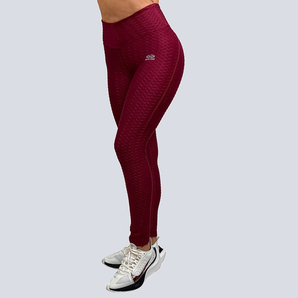 2020 Christmas Burgundy Leggings Booty Shaping Workout Activewear Red Tights  Women Sportswear Gym Yoga Pants High Waisted Athletic Bottoms - Etsy